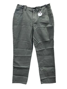 Gloria Vanderbilt Amanda Classic Fit Stretch Pants Women’s Size 12 Short Olive G